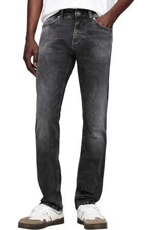Tommy Hilfiger Uomo Jeans Scanton Slim Fit Elasticizzati, Nero ( Black), 33W/30L