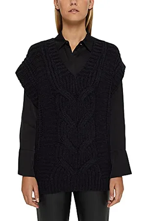 ESPRIT 101ee1i309 Maglione, 001/nero, M Donna
