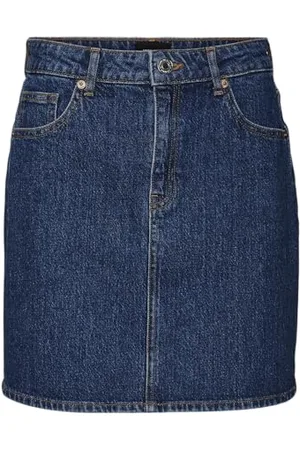 VERO MODA Vmtessa HR Short DNM Skirt Mix Ga Noos Gonna in Denim, , X-Small Donna