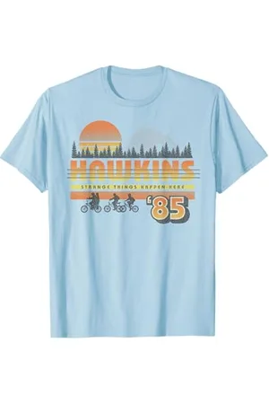 Stranger Things Netflix Hawkins Strange Things 85 Retro Maglietta