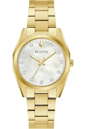 BULOVA Orologio Analogico al Quarzo da Donna con Cinturino in Acciaio Inossidabile 97P172