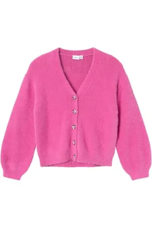 NAME IT NKFNIRILIS LS Knit Card, Maglione Cardigan Bambina,
