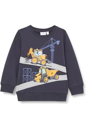 NAME IT NMMNESH JCB Sweat Bru BFU, Pullover Bambino,
