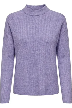 ONLY Onlcamilla-Maglia a Girocollo L/S Maglione Lavorato, . Dettagli: Melange, M Donna