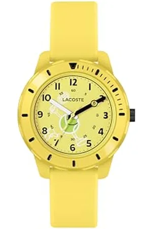 Lacoste Orologio Analogico al Quarzo da Bambini Collezione MINI TENNIS con Cinturino in Silicone Giallo - 2030060