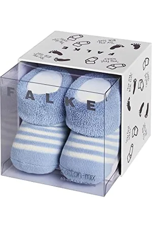 Falke Erstlingsringel B So cotone tinta unita 1 paio, Calzini Unisex - Bimbi 0-24, , 62-68