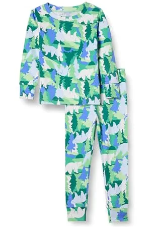 Amazon Set di Pigiama da Notte Attillati in Cotone Unisex Bambini e Ragazzi, , 8 Anni