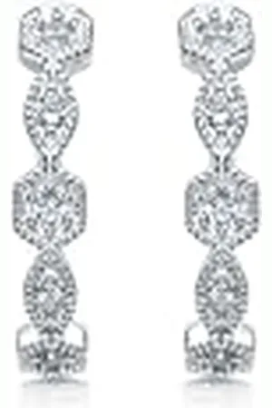 MONTEVERDI MONJ-ER0247 - Orecchini a cerchio da donna, in sterling 925 rodiato, 19 mm, Eine Größe, sterling, Nessuna pietra preziosa
