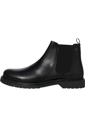 JACK & JONES Jfwvauxhall-Stivale Chelsea in Pelle, Uomo, , 45 EU