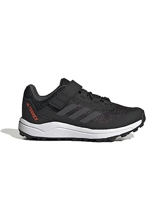 adidas Terrex Agravic Flow Hook-And-Loop Trail Running Shoes, Scarpe Unisex-Adulto, Core Black/Solid Grey/Solar Red, 38 2/3 EU