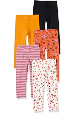 Amazon Leggings Bambine e Ragazze, Pacco da 5, , 2 Anni