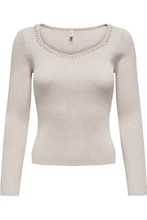 ONLY Onlemma-Maglia a V con Scollo a V Maglione, , XS Donna