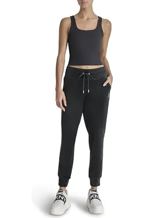 DKNY Rhstn Logo Jogger Pantaloni di Tuta, , S Donna
