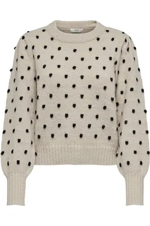 JDY Sigrid Life L/S On Puff Pull Knt Noos Maglione Lavorato a Maglia, , XS Donna