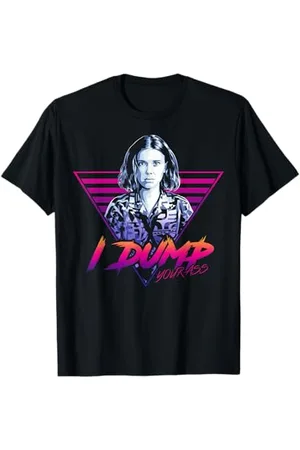 Stranger Things Netflix Eleven I Dump Your Ass Portrait Maglietta