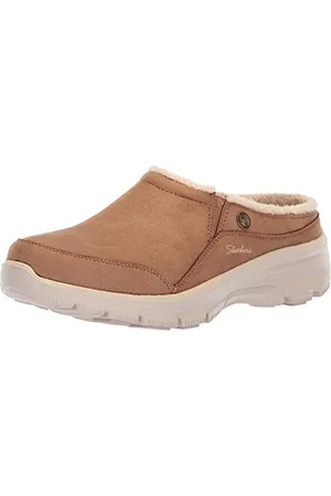 Skechers Easy Going-Latte-Twin Gore Slip-on Aperto sul Retro, Ciabatte Donna, , 37.5 EU