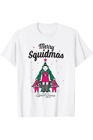 Squid Game Christmas Merry Squidmas Maglietta