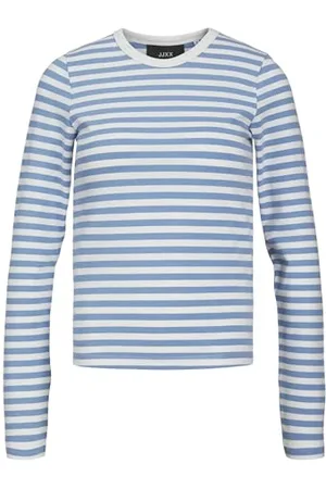 JJXX Jxceline Gigi STR LS Stripe Tee Jrs T-Shirt, , XS Donna