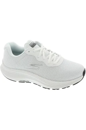 Skechers Engaged, Go Run CONSISTENTE 2.0 IMPEGNATO Donna, White Textile/Black Trim, 38.5 EU