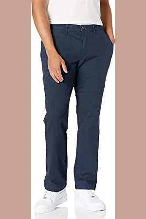 Amazon Pantaloni Chino Elasticizzati Casual Vestibilità Sportiva (Disponibili in Taglie Extra Forti) Uomo, , 38W / 28L