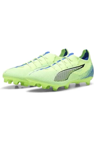 PUMA Ultra 5 PRO FG/AG, Soccer Shoe, Fizzy Apple White-BLUEMAZING, 40 EU