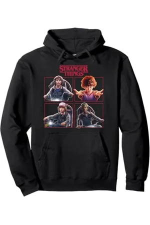 Stranger Things Netflix Group Shot Box Up Logo Felpa con Cappuccio