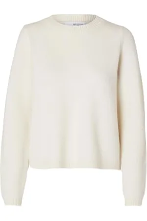 SELECTED Slfana LS Knit O-Neck Noos Maglione Lavorato a Maglia, , S Donna