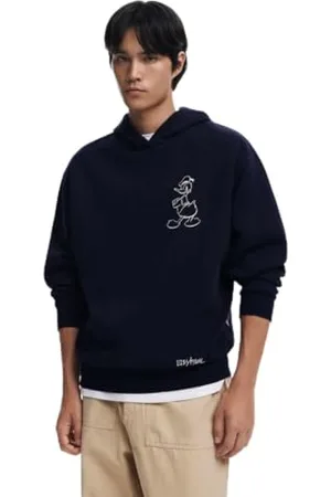 Desigual Man Knit Sweat-Felpa a Maniche Lunghe Maglia di Tuta, , XL Uomo