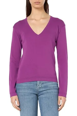 Benetton Maglia Scollo V M/L 1091D4625 Maglione, , XS Donna