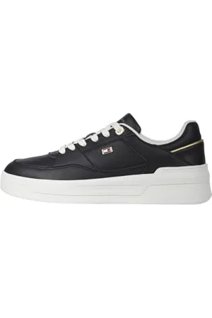 Tommy Hilfiger Donna Sneakers da Runner Essential Basket Profilo Basso, (Black), 40