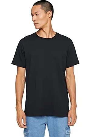 Koton Basic T-Shirt Crew Neck Short Sleeve Cotton, (999), L Uomo