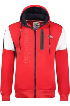 Geographical Norway Fagozip Men Felpa con Cappuccio, , L Uomo