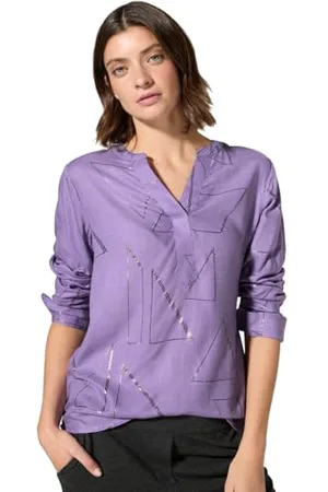 CECIL B345185 TOS Foilprint Blouse, , L Donna