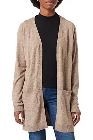 Object Objthess L/S Cardigan Noos Maglione, Fossile/Dettaglio:Melange, S Donna