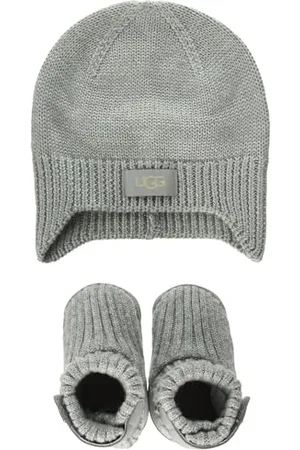 UGG Skylar And Beanie, Pantofole Unisex-Bambini, Grey, 18 EU