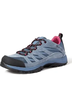 Columbia Crestwood, Scarpe da Trekking Basse Donna, Zinc/Dark Fuchsia, 40.5 EU