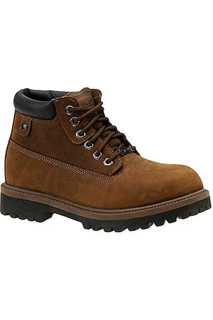 Skechers SERGEANTS VERDICT, Stivali Uomo, Marrone (Dark Brown Waterproof Crazyhorse Leather), 42.5 EU