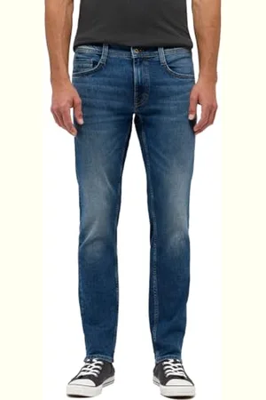 Mustang Stile Oregon Slim Jeans, Celeste, 33W x 32L Uomo