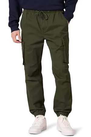 Amazon Pantaloni Jogger Cargo con Coulisse in Vita dalla vestibilità Standard Uomo, , L