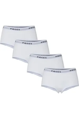 Pieces® PCLOGO Lady 4 Pack Solid Noos BC Boxer a Pantaloncino, , XS Donna