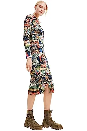 Desigual Vest_Tapestry-Lacr Dress, , L Donna