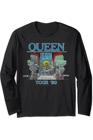 Queen Official Logo Stud Maglia a Manica