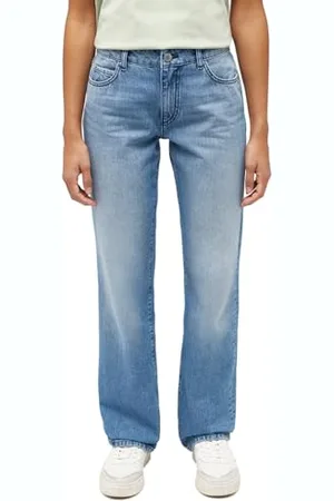 Mustang Style Crosby Relaxed Straight Jeans, (Medio 412), 33W / 30L Donna