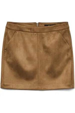 VERO MODA Gonna Mini in Velluto a Coste Stretch, Elegante e Comoda Lady Velvet Miniskirt Pencil Skirt in Stretch Fabric., Colore: , Taglia:S