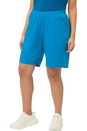 Ulla Popken Pantaloncini in Jersey, Tasche, Elastico in Vita 818396 Pantaloni, , 32W x 32L Donna
