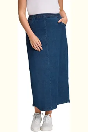 Ulla Popken Langer Rock Gonna, , 60-62 Donna