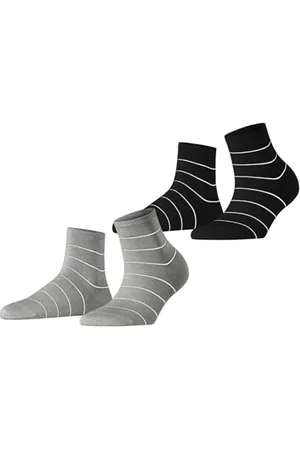 ESPRIT Fine Line Multipack W Sso cotone fantasia confezione di 2 paia, Calzini Donna, , 35-38