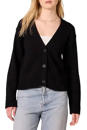 Amazon Cardigan Corto con Scollo a V dalla vestibilità Comoda Donna, , XXL