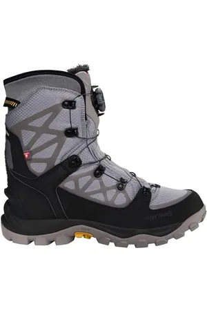 Viking Constrictor 3 High WP Boa, Snow Boot Unisex-Adulto, Grigio/Nero, 39 EU