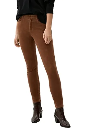QS by s.Oliver 2122170 Pantaloni in Cordoncino, vestibilità Slim, , 38/34 da Donna